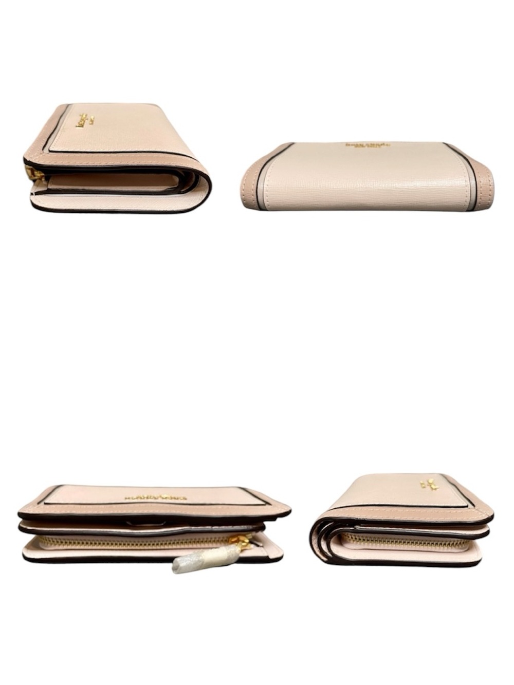Kate Spade Colorblock Morgan Neutral Compact Wallet $168 New - Pale Dogwood - Picture 4 of 9